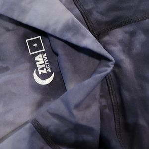 zyia tie dye hendrix leggings size 4